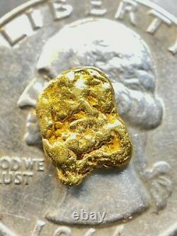 Beautiful Alaskan Natural Placer Gold Nugget 1.018 grams Free Shipping! #A2827