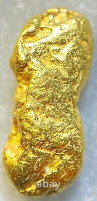 Beautiful Alaskan Natural Placer Gold Nugget 1.222 grams Free Shipping! #A2453