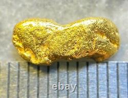 Beautiful Alaskan Natural Placer Gold Nugget 1.222 grams Free Shipping! #A2453