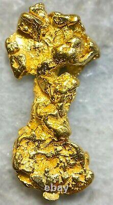 Beautiful Alaskan Natural Placer Gold Nugget 1.318 grams Free Shipping! #A2558