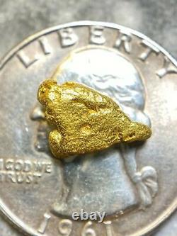 Beautiful Alaskan Natural Placer Gold Nugget 1.658 grams Free Shipping! #A2276