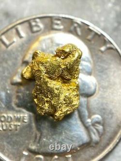Beautiful Alaskan Natural Placer Gold Nugget 1.741 grams Free Shipping! #A2327
