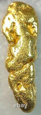 Beautiful Alaskan Natural Placer Gold Nugget 2.138 grams Free Shipping! #A1294