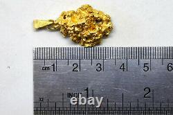 Beautiful California 18K-21K Solid Gold Large Natural Nugget Pendant 15.63 Grams