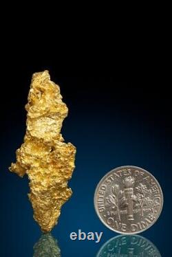 Beautiful Elongated Australian Natural Gold Nugget 22.26 grams