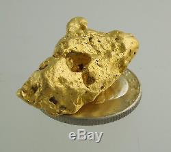 Beautiful Large Alaskan Natural Gold Nugget 25.9 Grams 96.30% Gold 23K