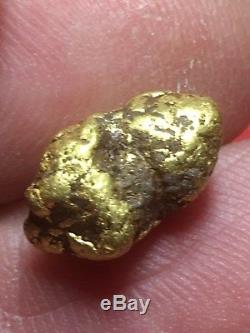 Big Natural Gold in Quartz Specimen Bullion Nugget Southern Oregon 2.75 Grams #R