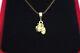Brand New Natural Gold Nugget Pendant Necklace On 20 Inch Gold Chain High Karat