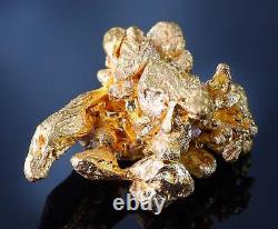Brazilian Crystalline Natural Gold Nugget 7.98 Grams