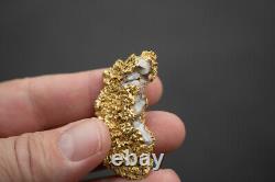 Brilliant Crystalline And Wire Gold Specimen From California 33.84 Grams