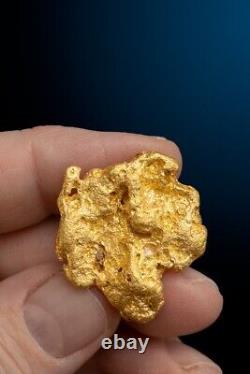 Brilliant Smooth Australian Natural Gold Nugget 35.88 grams
