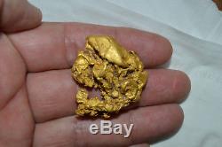 CRYSTALLINE GOLD NUGGET NATURAL 78.52 grams PalmerRiver Goldfields QLD Australia