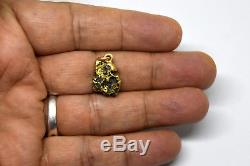 California 18K-21K Natural Solid Gold Chrystalline Nugget Pendant 3.76 Grams