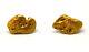 California 18k-21k Natural Solid Gold Nugget Earrings