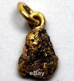 California 18K-21K Natural Solid Gold Nugget Pendant 1.46 Grams