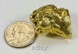 California Gold Nugget 100.45 Grams 3.22 Troy Oz. Authentic Natural American Riv