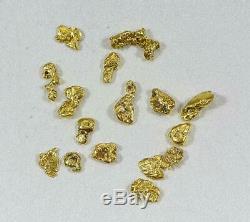 California Gold Nuggets 3 Grams of #8 Mesh Gold Authentic Natural American River