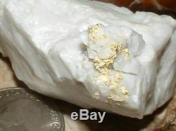 California Gold Quartz Specimen Natural Gold Nugget 69 Gram Gold In Quartz