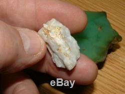 California Gold Quartz Specimen Natural Gold Nugget 8.8 Gram Gold In Quartz