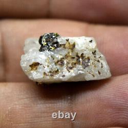 California Natural 18-21K Solid Gold Nugget Quartz Specimen 5.05 Grams