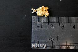 California Natural 18K-21K Solid Gold Nugget Pendant 2.30 Grams