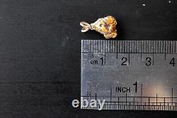 California Natural 18K-21K Solid Gold Nugget Pendant 2.66 Grams