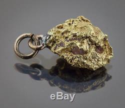 Californian Natural Gold Nugget Pendant, 4.17 Grams, Tested over 22K