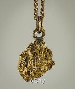 Californian Natural Gold Nugget Pendant, 4.17 Grams, Tested over 22K