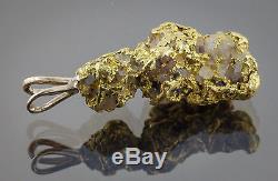 Californian Natural Gold Nugget Pendant, 5.98 Grams, Tested over 22K