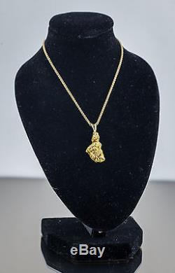 Californian Natural Gold Nugget Pendant, 5.98 Grams, Tested over 22K
