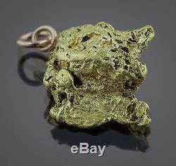 Californian Natural Gold Nugget Pendant, 6.06 Grams, Tested over 22K
