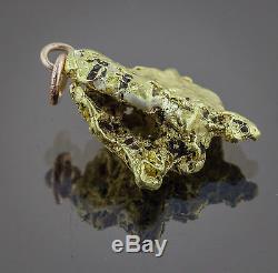 Californian Natural Gold Nugget Pendant, 6.06 Grams, Tested over 22K