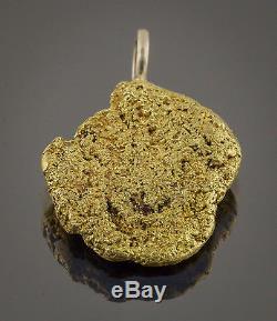 Californian Natural Gold Nugget Pendant, 7.04 Grams, Tested over 22K