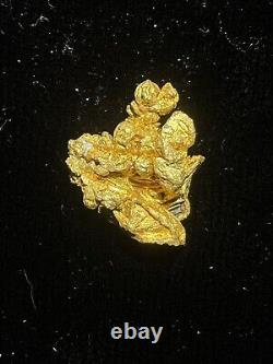 Crystalline Gold. Natural Nevada Gold Nugget. 2.7 Grams. Rare Amazing Formation