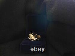 Estate Men's 1.33 ct. Old European Diamond Ring in Nugget Finish Size 9.5 OEC