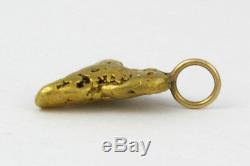 Fascinating 10k Yellow Gold Pendant with Natural Nugget