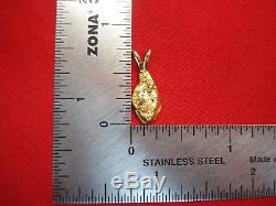 GENUINE 22/24K NATURAL GOLD NUGGET PERSONALLY PANNED THIS- PENDANT With14K MOUNT