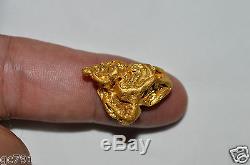 GOLD NUGGET CRYSTAL NATURAL 21.865 grams Palmer River Goldfields QLD Australia