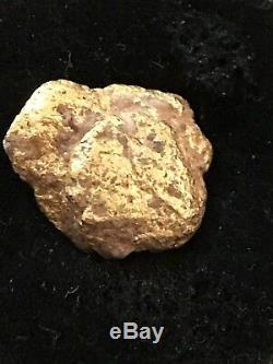 GOLD NUGGET SOLID, NATURAL, VERY PURE, OUT OF THE GROUND GENUINE 5.1 Grams