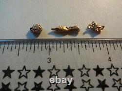 GOLD NUGGETS 1.4 GRAMS Natural California Placer Gold Mined in Placerville, Ca