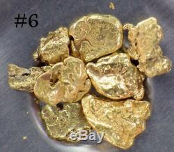 GOLD NUGGETS 3+ GRAMS Alaskan Natural Placer #6 Napoleon Creek High Purity