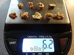 GOLD NUGGETS 6.2 GRAMS Natural California Placer Gold Mined in Placerville, Ca