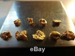 GOLD NUGGETS 6.2 GRAMS Natural California Placer Gold Mined in Placerville, Ca
