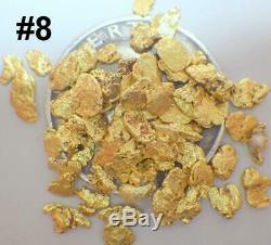 GOLD NUGGETS 7+ GRAMS Alaskan Natural Placer #8 Screen Ganes Creek Chunky