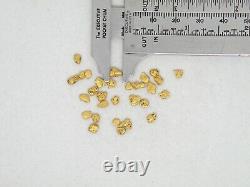 Genuine Alaska Yukon BC gold nugget bullion placer gold 2.5dwt 3.8 gram -6+8