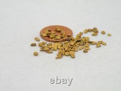 Genuine Alaska Yukon BC gold nuggets bullion placer 2.5 dwt 3.8gram #12 A. L