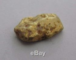 Genuine Natural 1.6 Gram Gold Nugget Specimen #H-17B