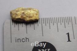 Genuine Natural 1.6 Gram Gold Nugget Specimen #H-17B