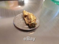 Genuine Natural Gold Nugget 7.4 Grams, From Felix Paydirt, Boise Gold Show