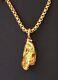Genuine Natural Gold Nugget Pendant With Handmade Bail, 7.30 Grams